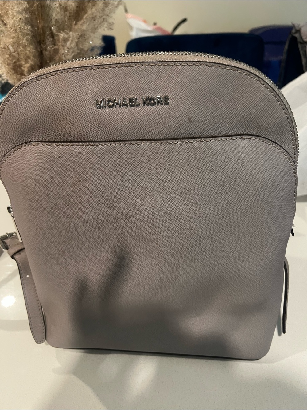 Michael Kors Mauve Saffiano Leather Backpack